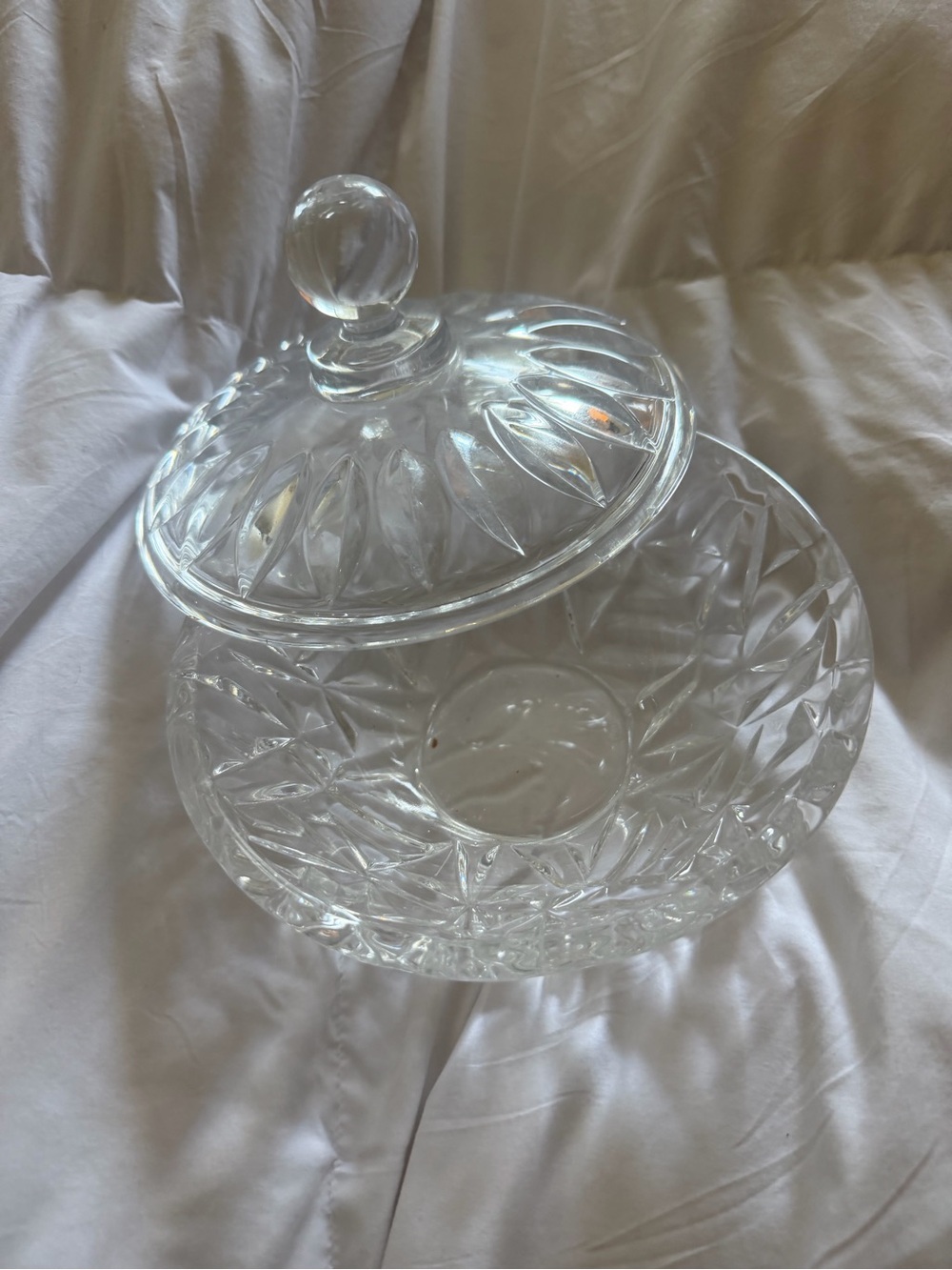 Tiffany & Co Crystal Bowl with Lid